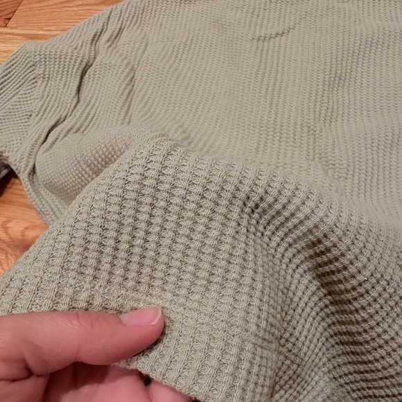 Reformation Yale Waffle Zip Size XS, Green - Picture 4 of 5